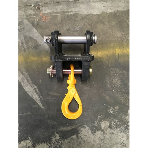 mini excavator lifting hook attachment|weighted swivel lifting hook.